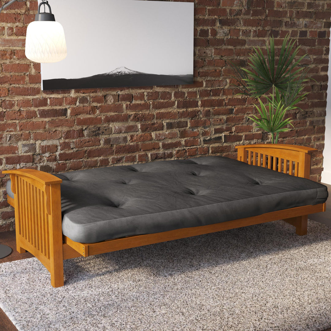 Kali 6 Inch Thermobonded High Density Polyester Fill Futon Mattress - Gray - Full
