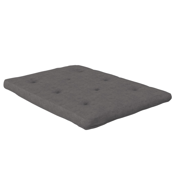 Kali 6 Inch Thermobonded High Density Polyester Fill Futon Mattress - Gray - Full