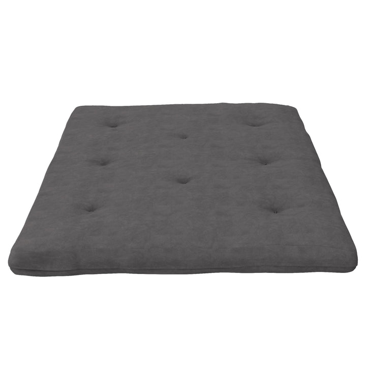 Kali 6 Inch Thermobonded High Density Polyester Fill Futon Mattress - Gray - Full