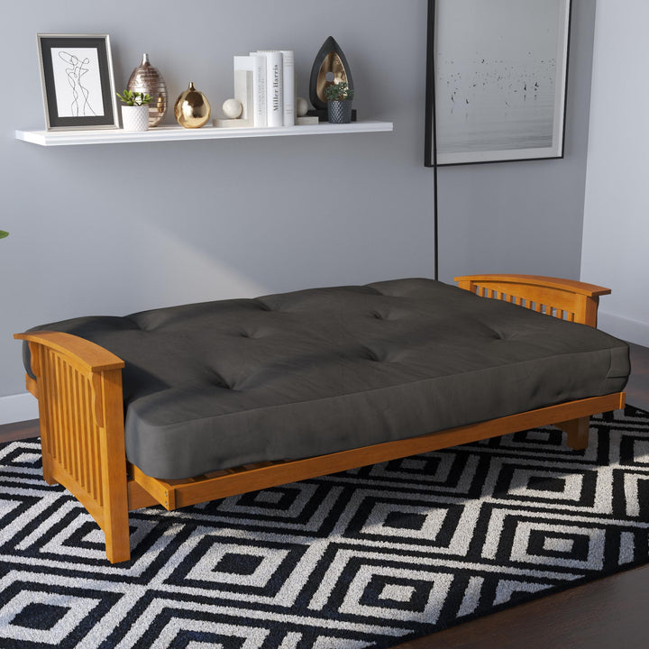 Eve 8 Inch Thermobonded High Density Polyester Fill Futon Mattress - Gray - Full