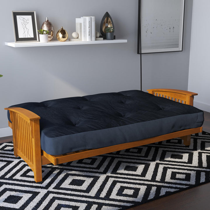 Eve 8 Inch Thermobonded High Density Polyester Fill Futon Mattress - Blue - Full